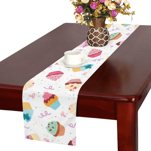 Cake cupcake design pattern Table Runner