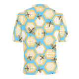 Bee honeycomb pattern Men's All Over Print Polo Shirt