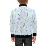 Watercolor Tulips pattern Kids' Boys' Girls' Bomber Jacket