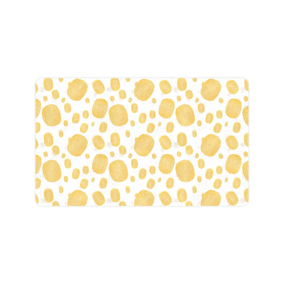 Potato Chips Pattern Print Design 03 Doormat