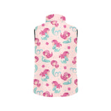 Cute little mermaid pattern Men's Padded Vest