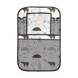 Polar bears star poka dot pattern Car Seat Back Organizer