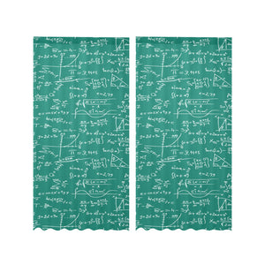 Math Pattern Print Design 01 Gauze Curtain