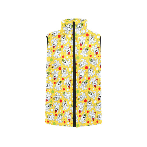 Yorkshire Terrier Pattern Print Design 05 Men's Padded Vest