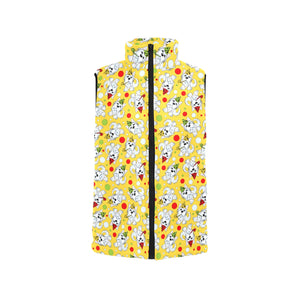 Yorkshire Terrier Pattern Print Design 05 Men's Padded Vest