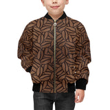 coffee bean pattern Kids' Boys' Girls' Bomber Jacket