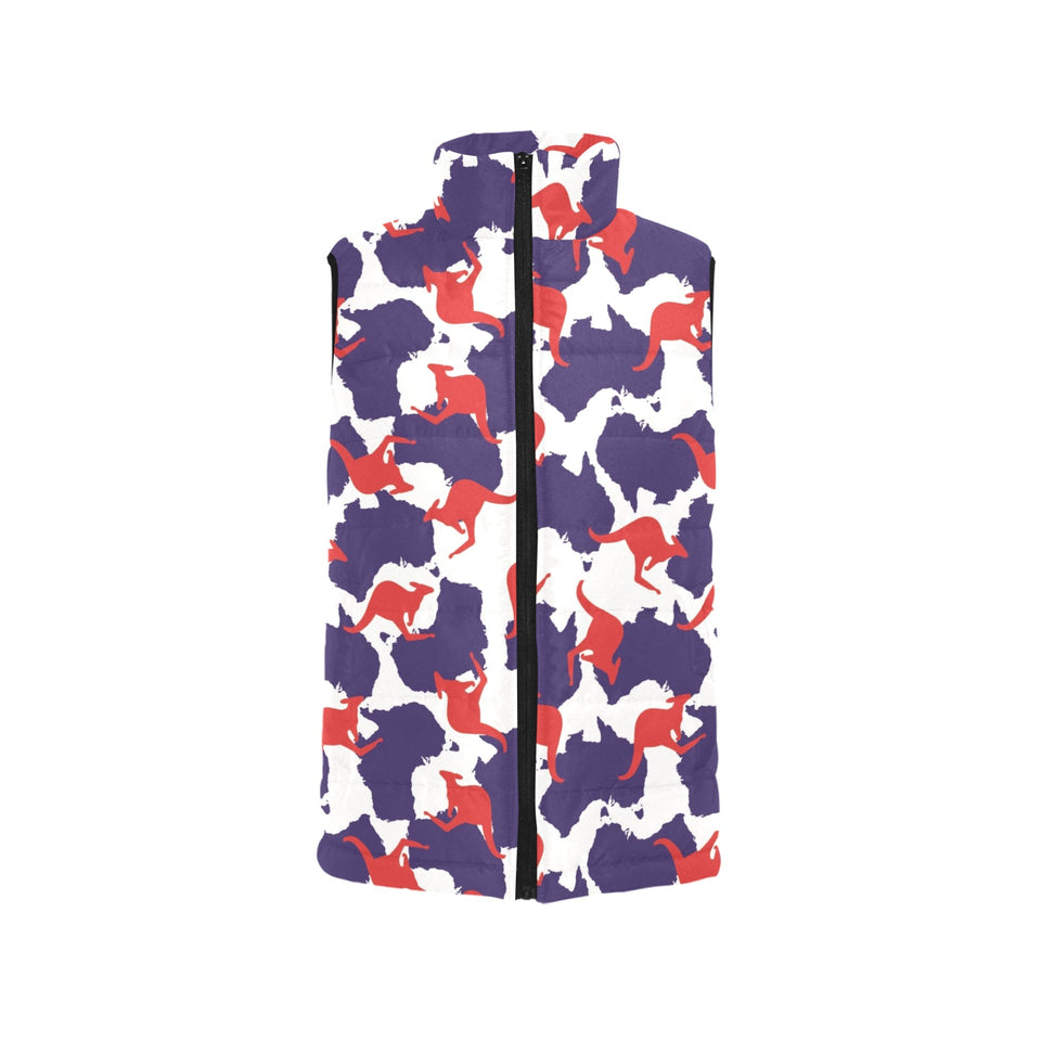 Kangaroo Australian pattern Women's Padded Vest