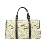 Mustache Beard Pattern Print Design 01 Travel Bag