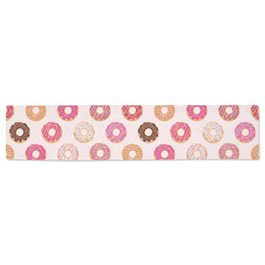 Colorful donut pattern Table Runner