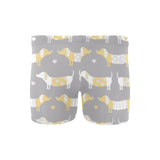 Cute dachshund dog pattern Men's Swimming Trunks