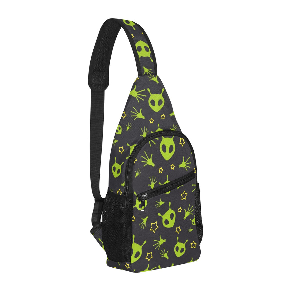 Alien Pattern Print Design 02 All Over Print Chest Bag