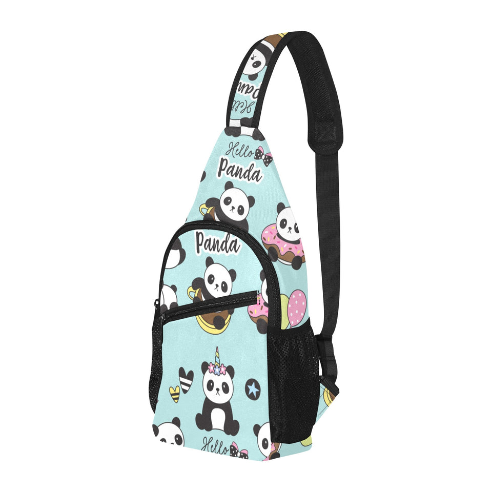 Cute baby panda pattern All Over Print Chest Bag