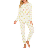 Horseshoes Pattern Print Design 02 Women's All Over Print Pajama Set