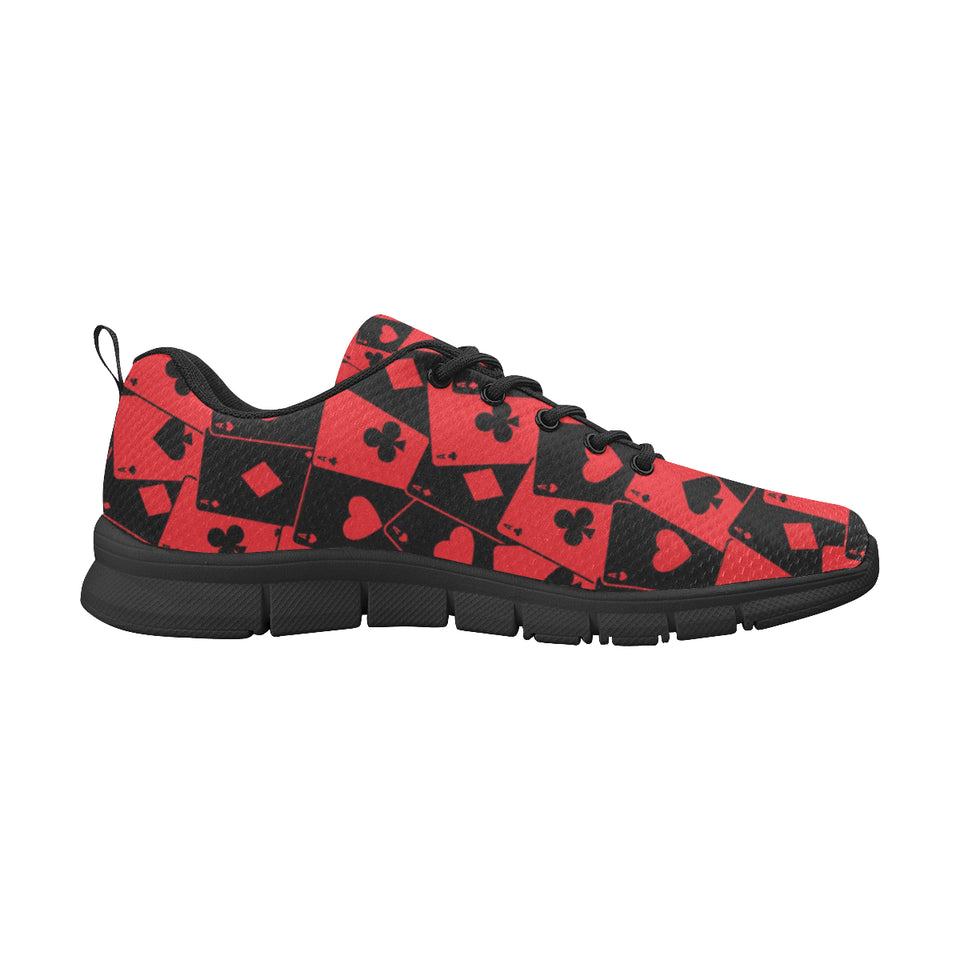Casino Cards Suits Pattern Print Design 02 Men's Breathable Sneakers ( Model 055)