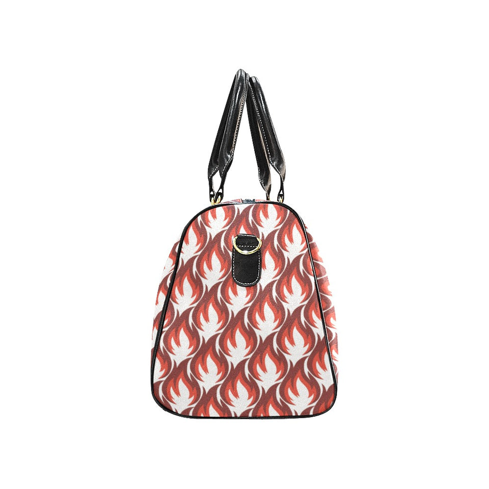 Fire flame symbol design pattern Travel Bag