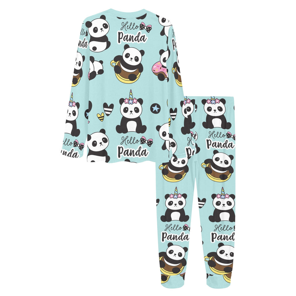 Cute baby panda pattern Women's All Over Print Pajama Set