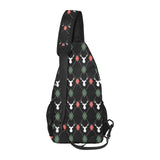 Deer Christmas new year pattern argyle All Over Print Chest Bag