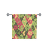 Cool Geometric lime pattern Bath Towel