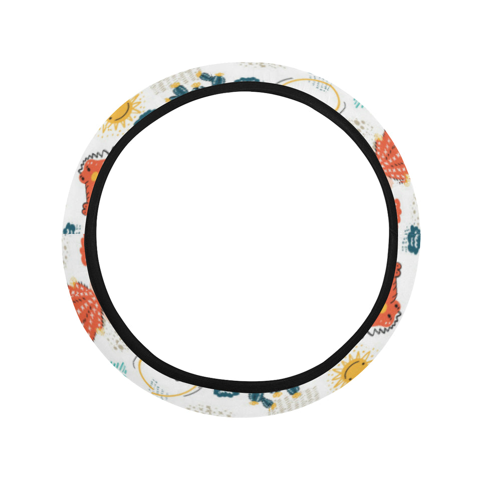 Cute Crocodile Pattern Car Steering Wheel Cover