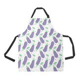 Eggplant Pattern Print Design 05 All Over Print Adjustable Apron