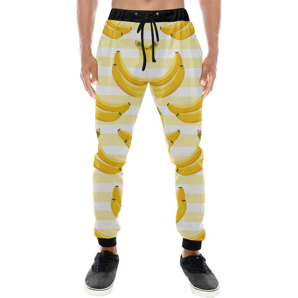 Banana pattern blackground Unisex Casual Sweatpants