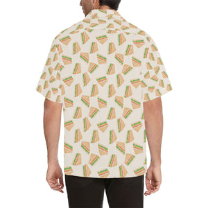 Sandwich Pattern Print Design 01 Men's All Over Print Hawaiian Shirt (Model T58)