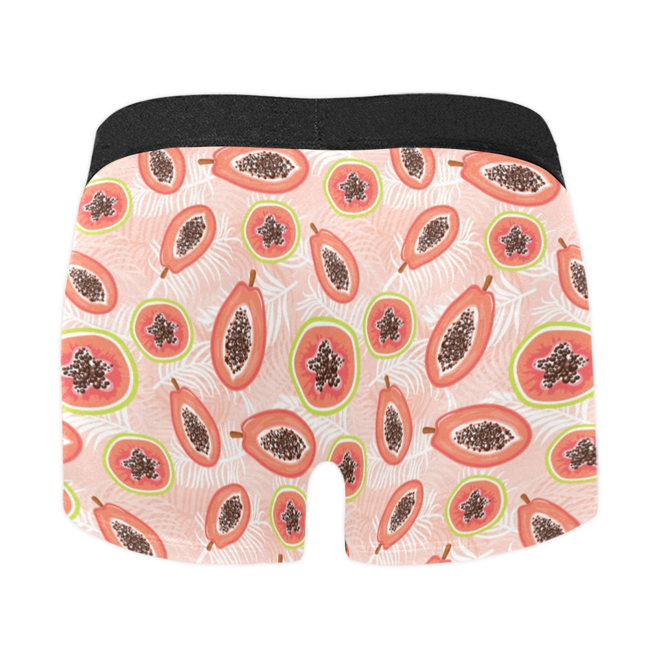papaya leaves pattern Men's All Over Print Boxer Briefs Men's Underwear