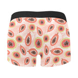 papaya leaves pattern Men's All Over Print Boxer Briefs Men's Underwear