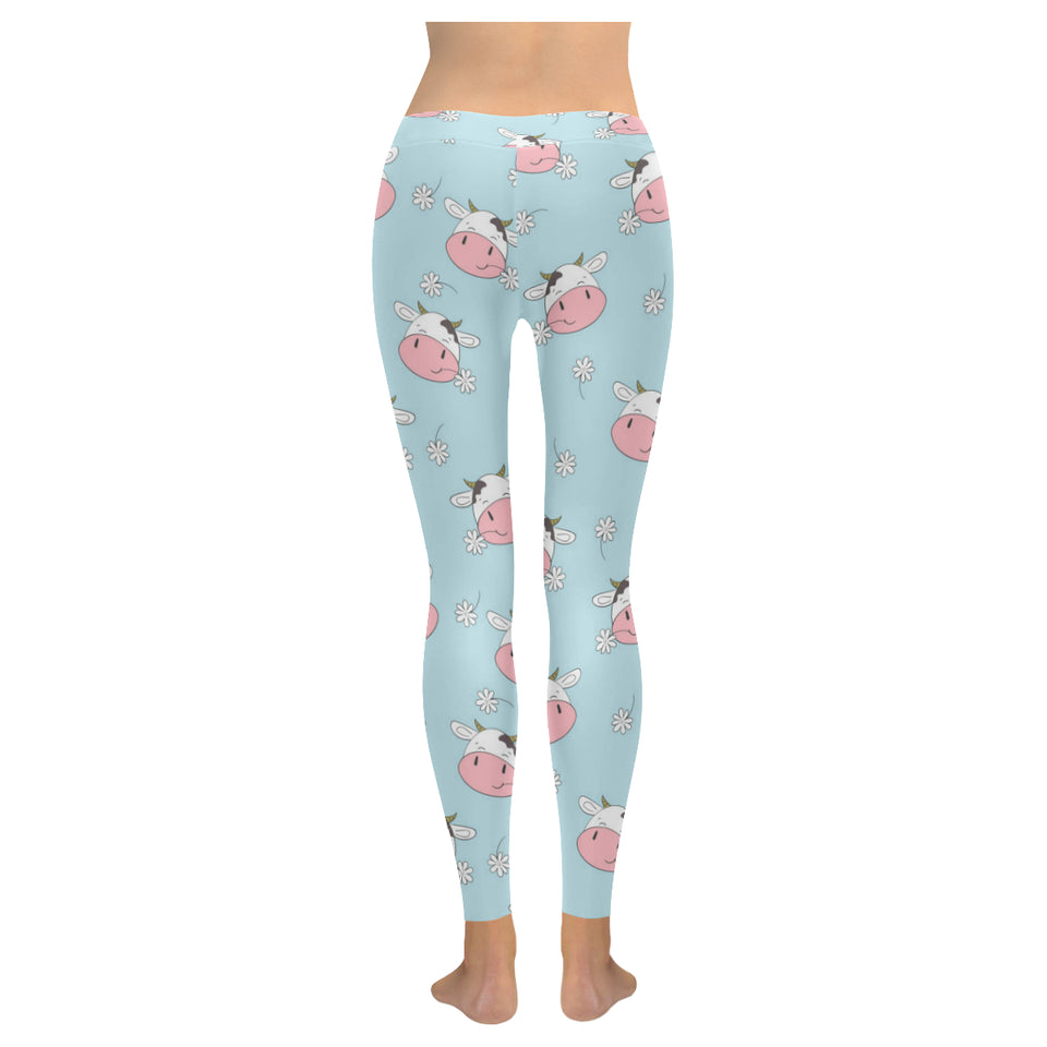 Cute cow flower pattern Women's Legging Fulfilled In US