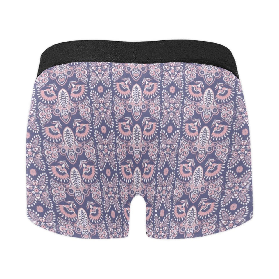 Indian Batik Style pattern Men's All Over Print Boxer Briefs Men's Underwear