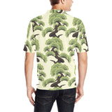 Bonsai pattern Men's All Over Print Polo Shirt