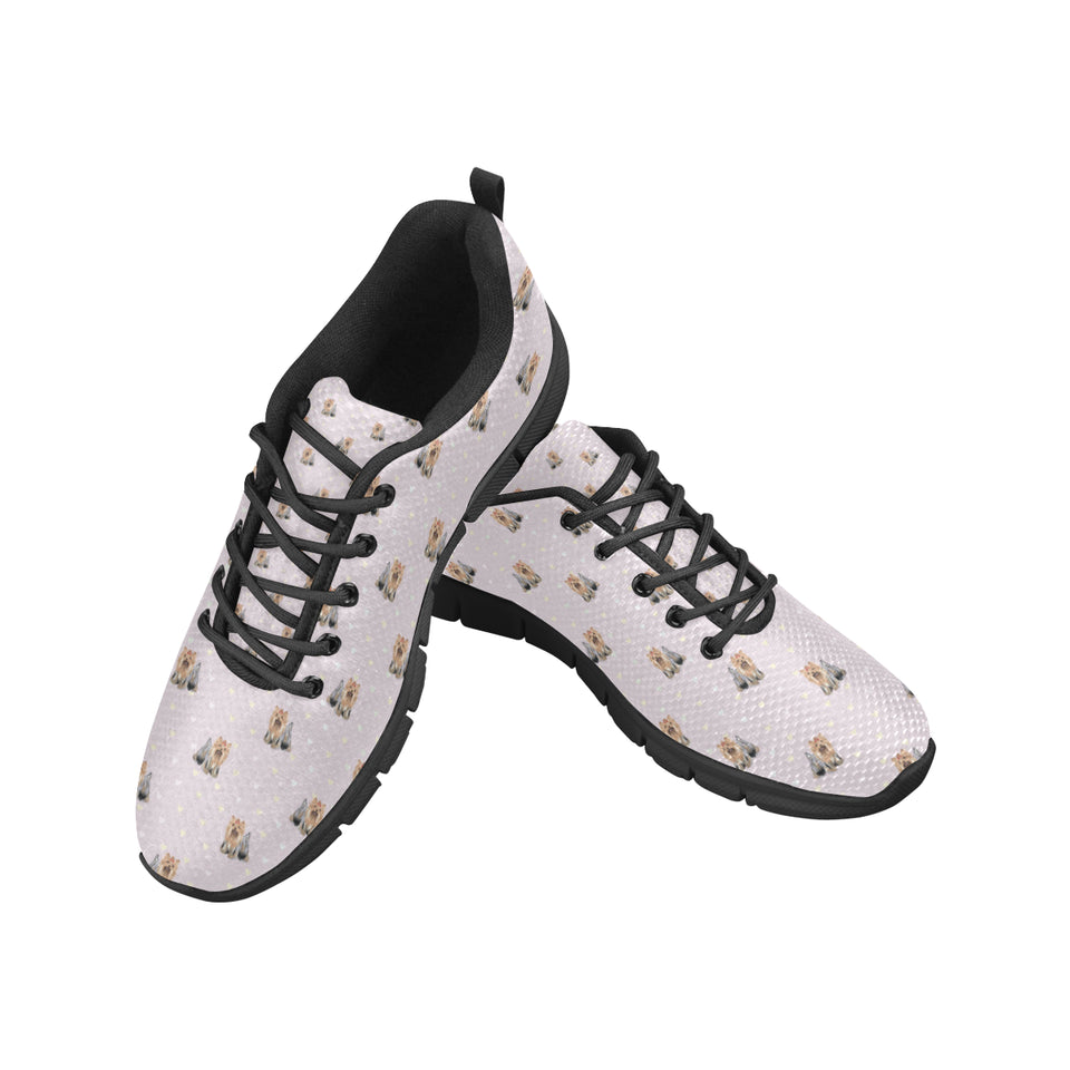Yorkshire Terrier Pattern Print Design 02 Men's Breathable Sneakers ( Model 055)