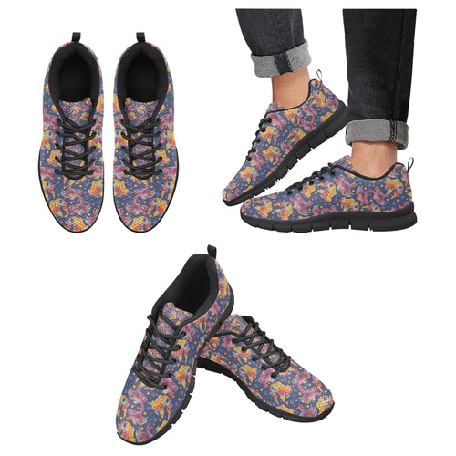 Goldfish Pattern Print Design 05 Men's Breathable Sneakers ( Model 055)