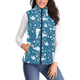 Cute shark pattern Women's Padded Vest