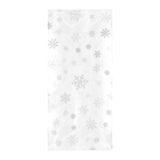 Snowflake pattern white background Beach Towel