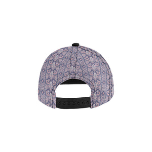 Indian Batik Style pattern All Over Print Snapback Cap