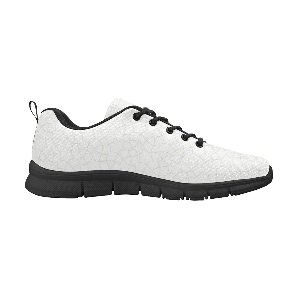 arabic white pattern Men's Sneaker Shoes