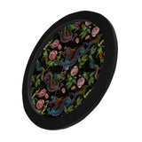 Dragons flower pattern Elegant Black Wall Clock