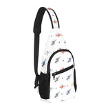 Cute helicopter star pattern All Over Print Chest Bag