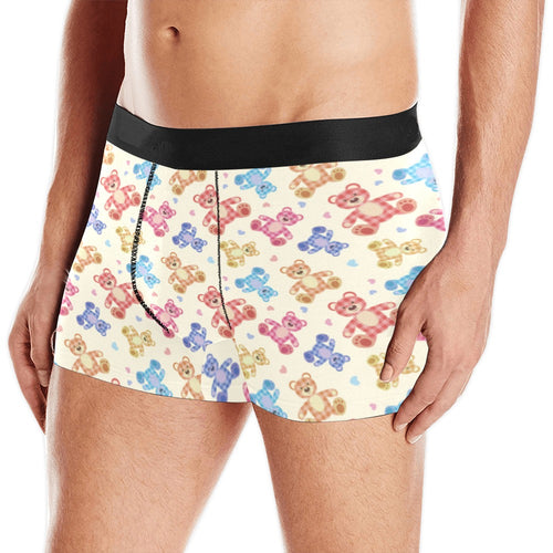 Teddy Bear Pattern Print Design 05 Men's All Over Print Boxer Briefs Men's Underwear