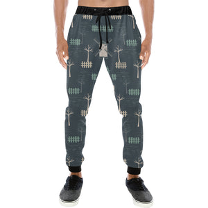 windmill tree pattern Unisex Casual Sweatpants