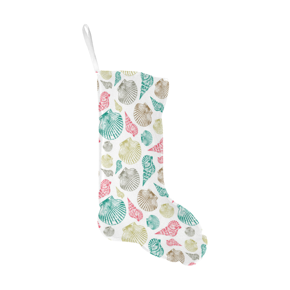 Colorful shell pattern Christmas Stocking