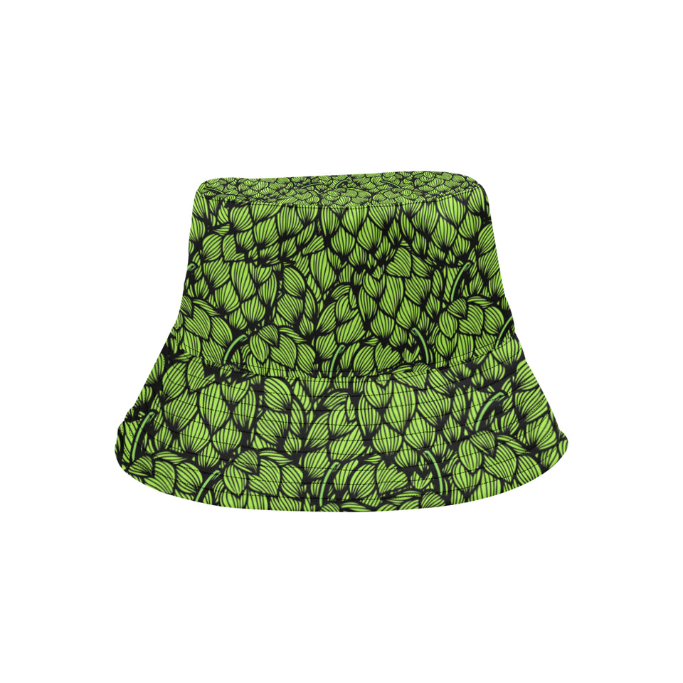 Green hop pattern Unisex Bucket Hat