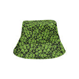 Green hop pattern Unisex Bucket Hat