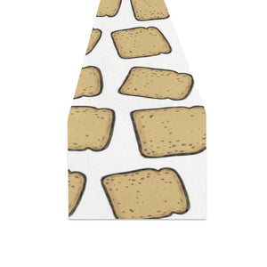 Bread Toast Pattern Print Design 03 Table Runner