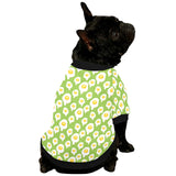 Fried Eggs Pattern Print Design 01 All Over Print Pet Dog Round Neck Fuzzy Shirt
