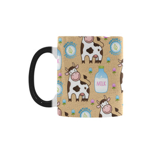 Cow bottle of milk pattern Morphing Mug Heat Changing Mug