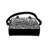 Zebra skin pattern Shoulder Handbag