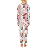 Pig Pattern Print Design 02 Women's All Over Print Pajama Set