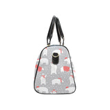 Cute polar bear christmas snow pattern Travel Bag